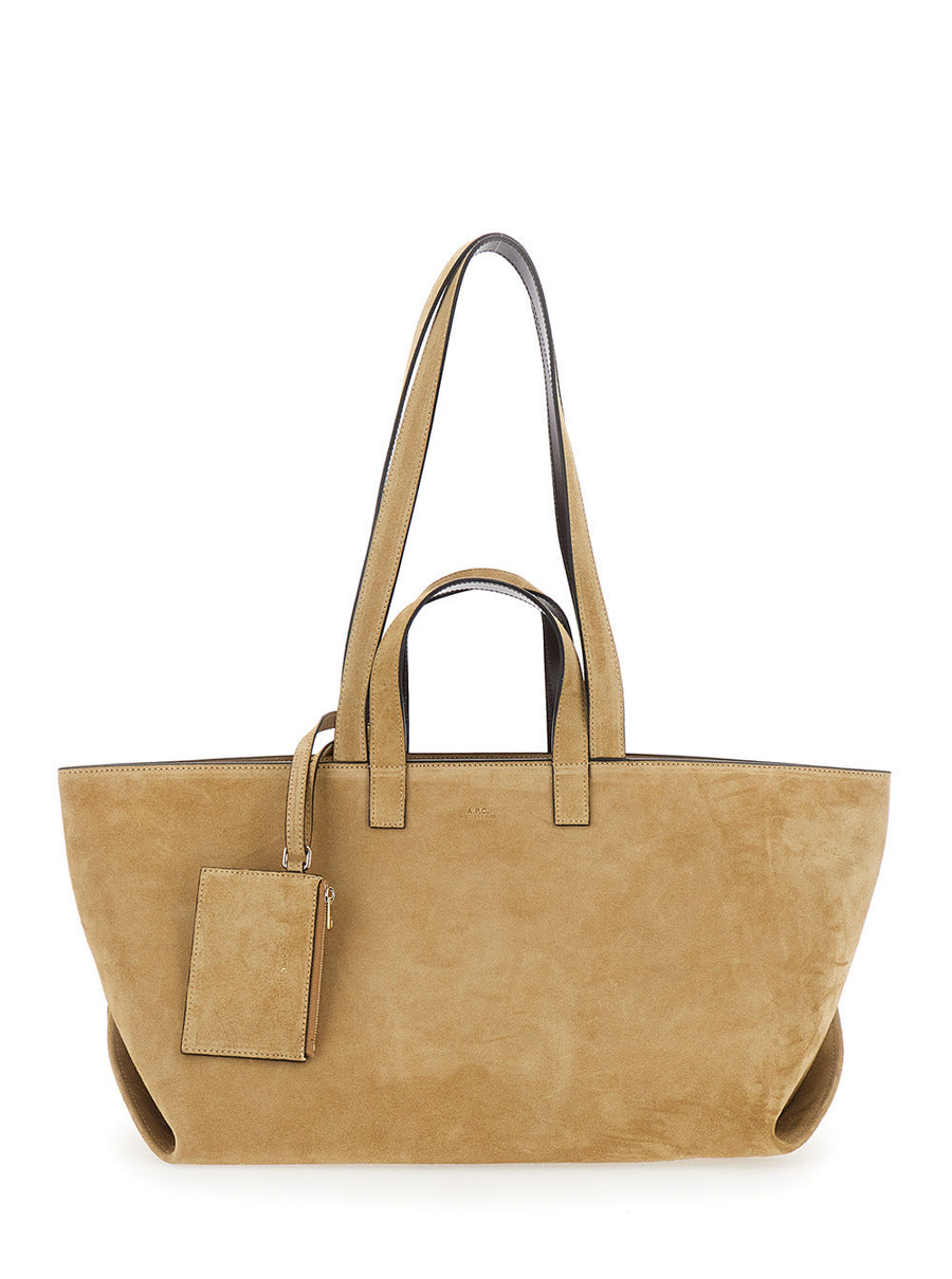 A.p.c. Tote Bag — Beige Cow Leather