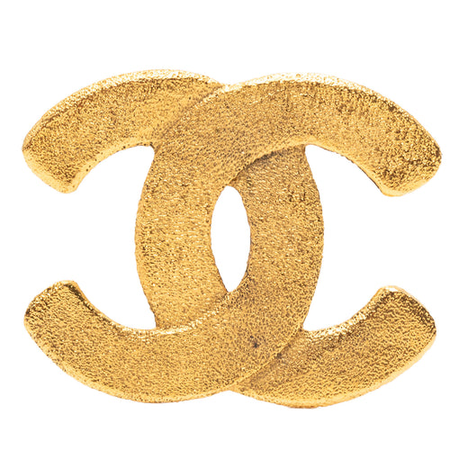 Gold Plated CC Brooch - Image 1