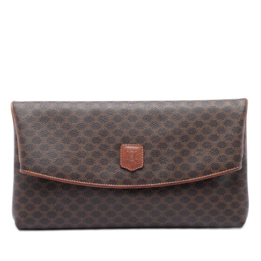 Macadam Coated Canvas Clutch - Image 1