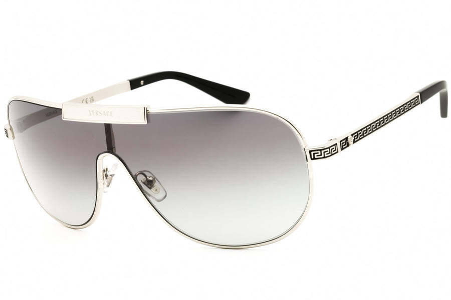 Versace 0ve2293 Shield Frame Sunglasses — Silver