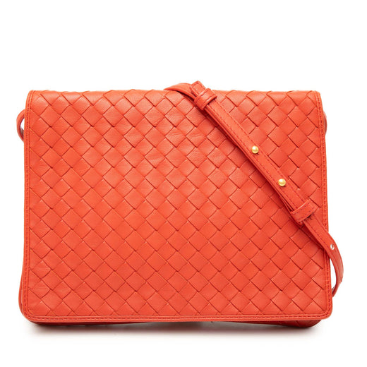Nappa Intrecciato Flap Crossbody - Image 1