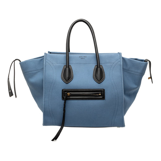 Medium Denim Phantom Luggage Tote - Image 1