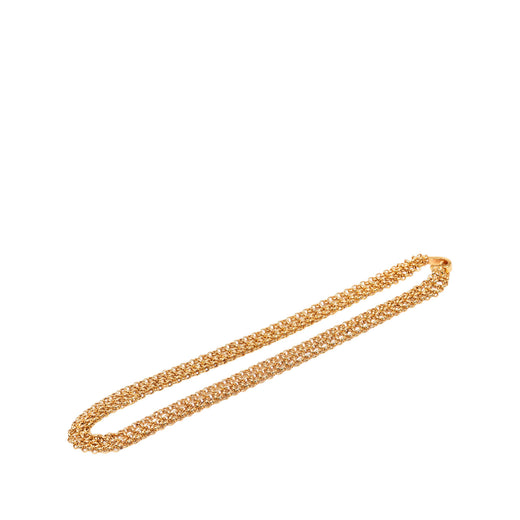 Gold Plated Double Chain Necklace - Image 1