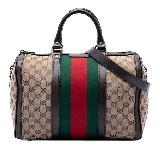 Medium GG Canvas Web Joy Boston Bag - Image 1