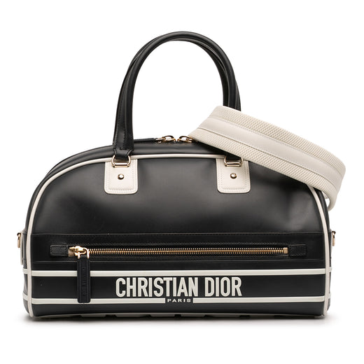 Medium Leather Dior Vibe Zip Bowling Bag - Image 1