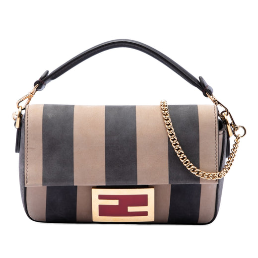 Mini Pequin Nubuck Baguette Satchel - Image 1