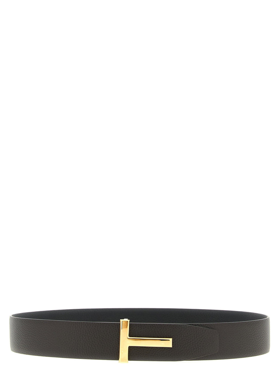 Tom Ford Icon Belt — Black Grain Leather