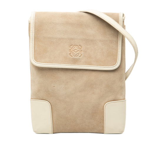 Suede Anagram Crossbody - Image 1
