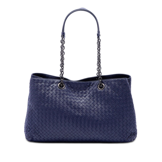 Large Nappa Intrecciato Double Chain Tote - Image 1
