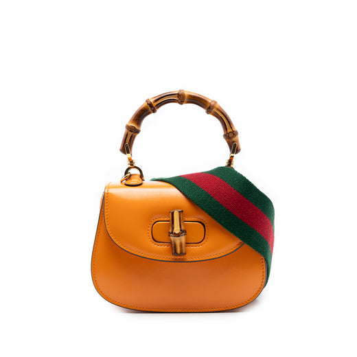 Mini Calfskin Web 1947 Bamboo Top Handle Bag - Image 1