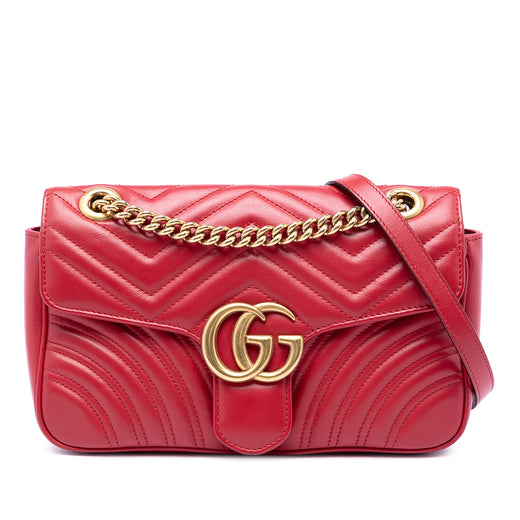 Medium GG Marmont Matelasse Calfskin Shoulder Bag - Image 1