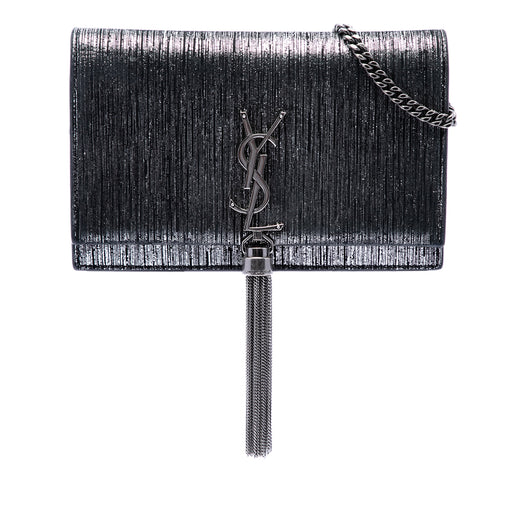 Metallic Suede Monogram Kate Tassel Wallet on Chain - Image 1