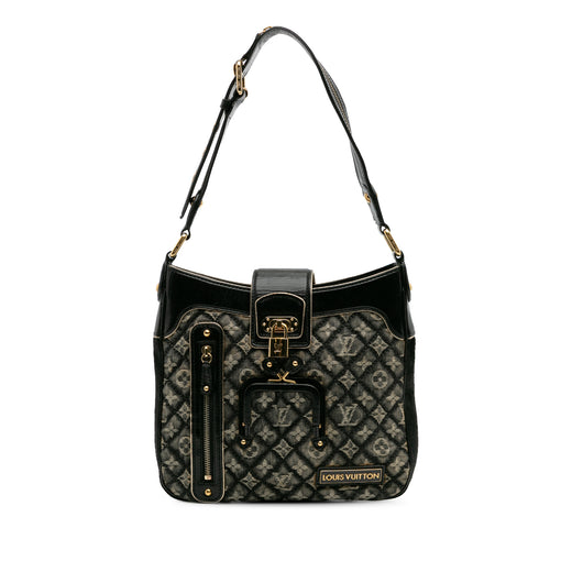 Quilted Monogram Denim Musette - Image 1