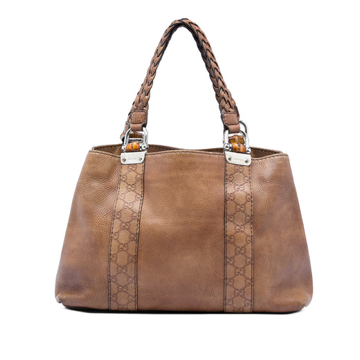 Medium Guccissima Trimmed Calfskin Bamboo Libeccio Tote - Image 1