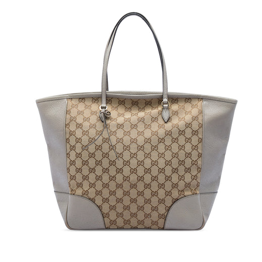 GG Canvas and Leather Bree Tote - Image 1
