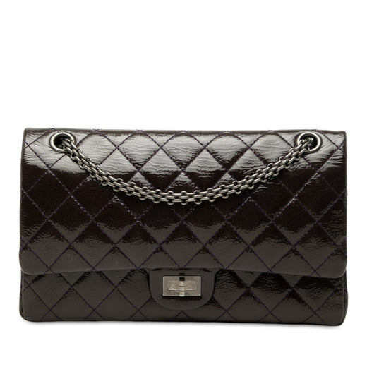 Quilted Crinkled Patent Reissue 2.55 Double Flap 226 - Image 1