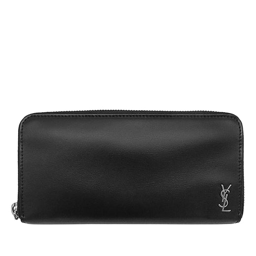 Leather Tiny Cassandre Zip Around Long Wallet - Image 1