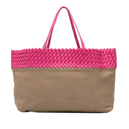 Intrecciato Trimmed Bicolor Nappa Tote - Image 1