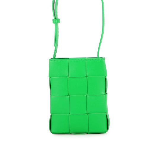 Mini Nappa Intrecciato Vertical Cassette Crossbody - Image 1