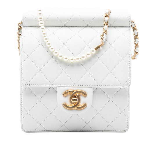 Small Quilted Lambskin Chic Pearls Flap - Image 1