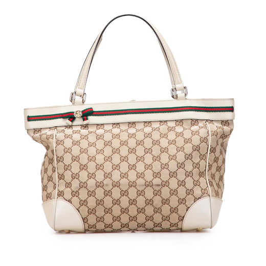 GG Canvas Web Mayfair Tote - Image 1