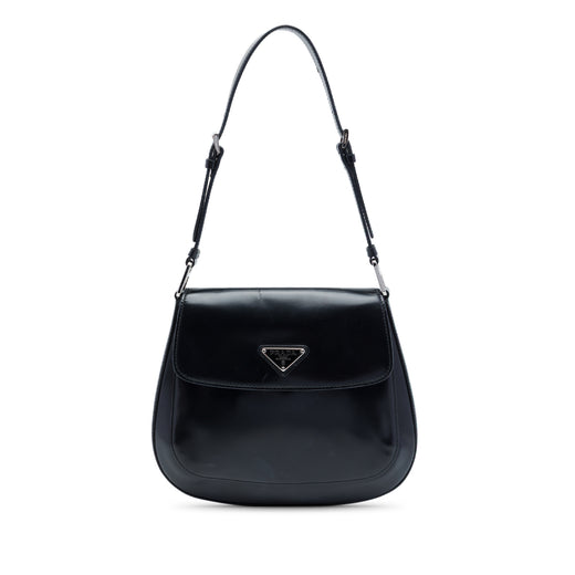 Spazzolato Leather Cleo Flap Shoulder Bag - Image 1