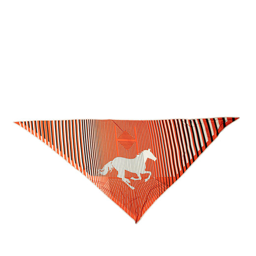 Triangular H Au Galop Silk Scarf - Image 1