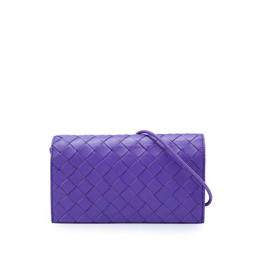 Nappa Intrecciato Wallet On Strap - Image 1