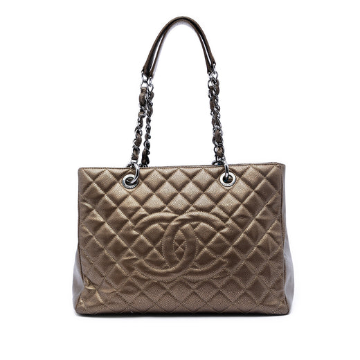 Metallic Caviar Grand Shopping Tote - Image 1