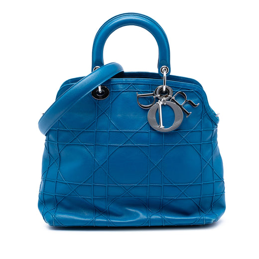 Medium Lambskin Cannage Polochon Granville Satchel - Image 1