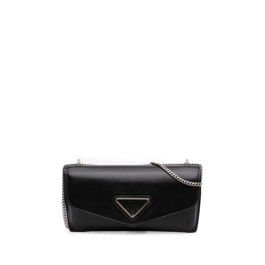 Calfskin Envelope Clutch With Chain - Image 1