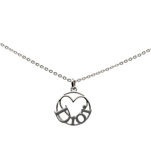 Brass Heart Logo Pendant Necklace - Image 1
