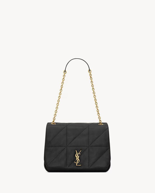 Saint Laurent Shoulder Bag — Black Nappa Leather