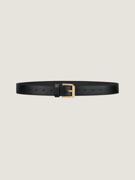 Givenchy Leather Belt — Black Cuir De Veau