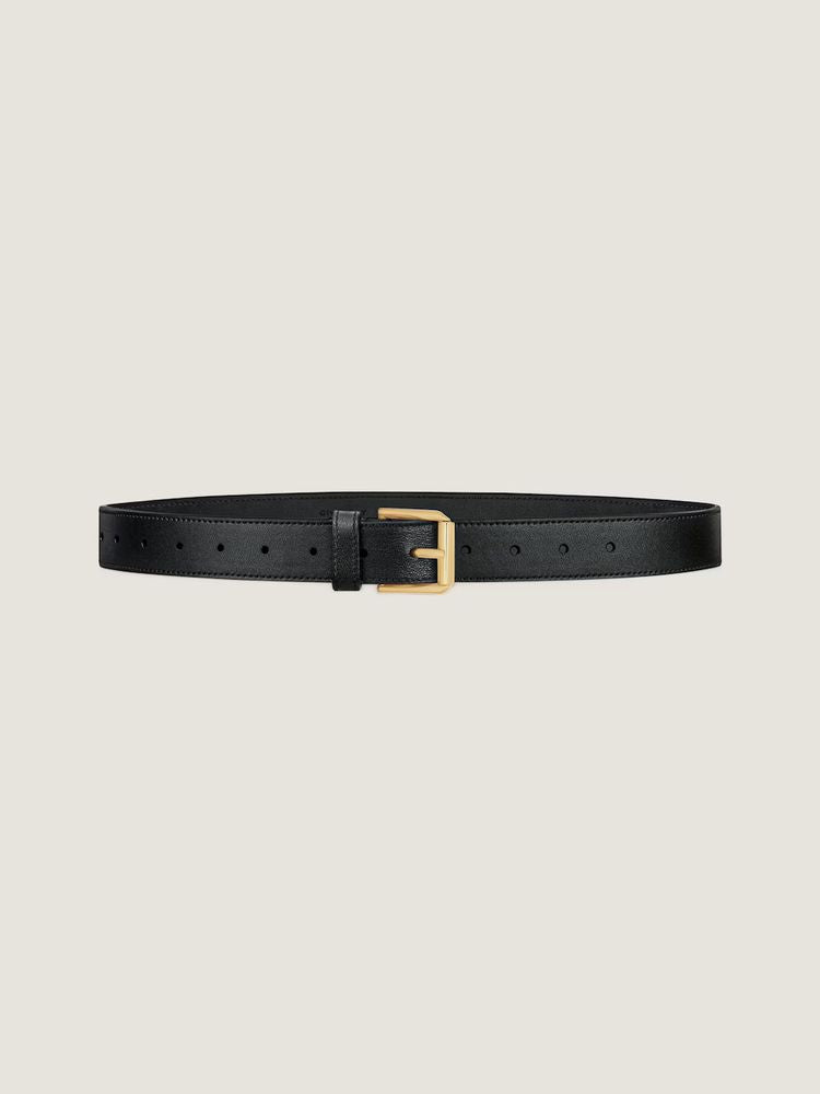 Givenchy Leather Belt — Black Cuir De Veau