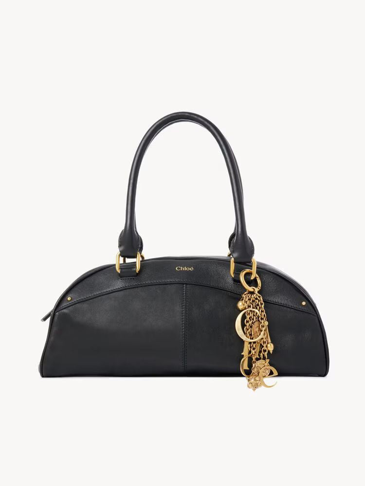 Chloé E26 Shoulder Bag — Black Leather