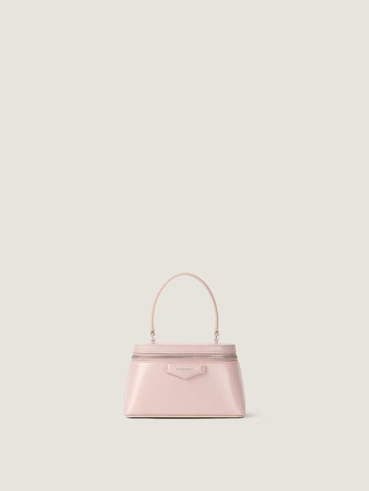 Givenchy Glazed Leather Top Handle Bag — Pink