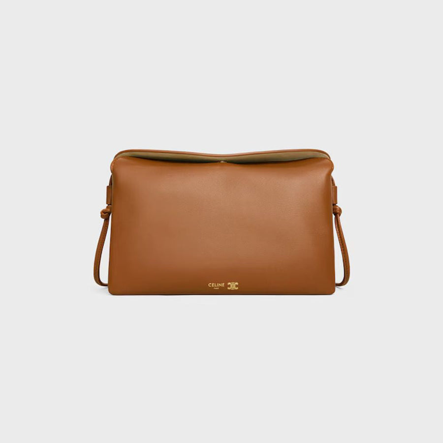 Celine Caramel Leather Shoulder Bag —