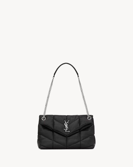 Saint Laurent Sac Sl Shoulder Bag — Black Leather