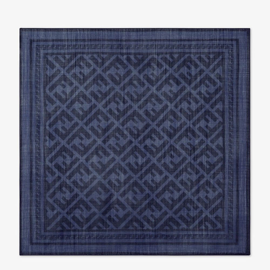 Fendi E26 Scarf — Navy Wool Blend Scarfs