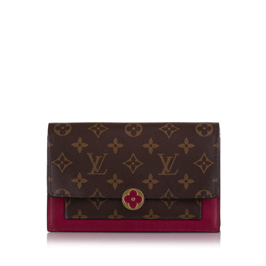 Monogram Flore Wallet On Chain - Image 1