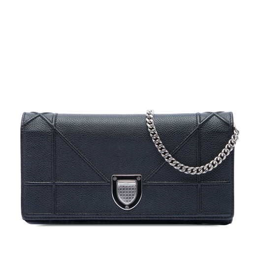 Grained Calfskin Diorama Croisiere Wallet on Chain - Image 1