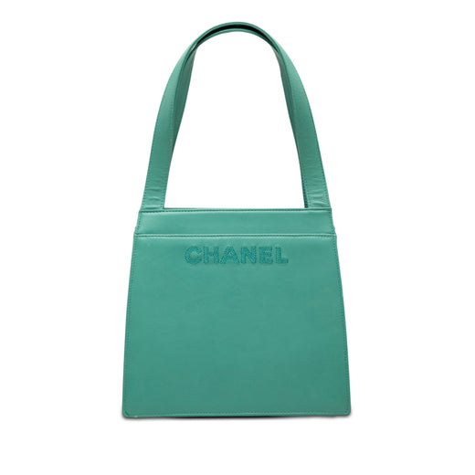 Lambskin Logo Tote - Image 1