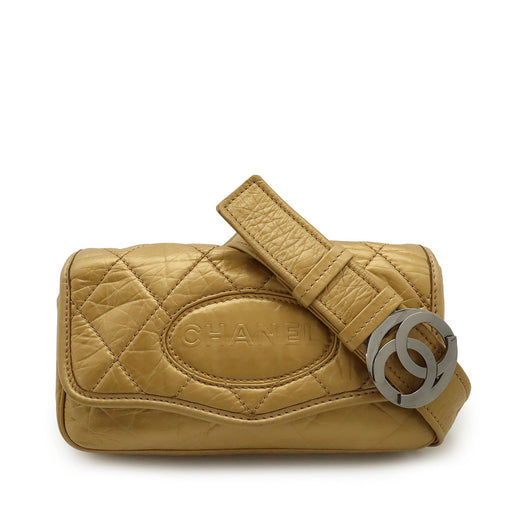 Quilted Aged Calfskin Vintage Ligne Messenger Flap - Image 1