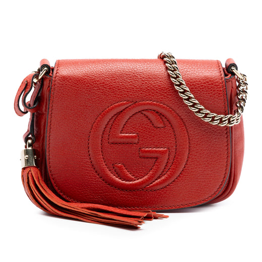 Small Leather Soho Chain Flap Crossbody - Image 1
