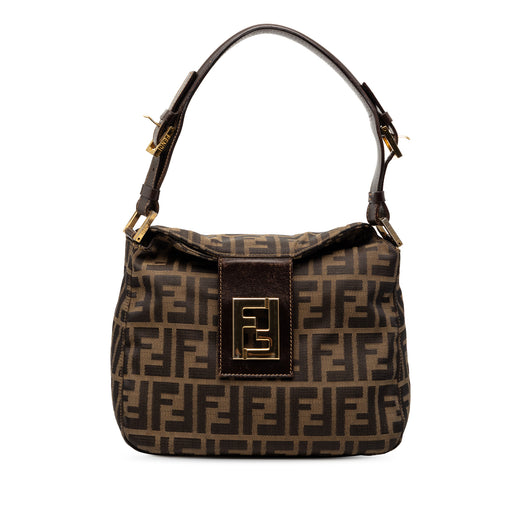 Zucca Canvas Double Flap Shoulder Bag - Image 1