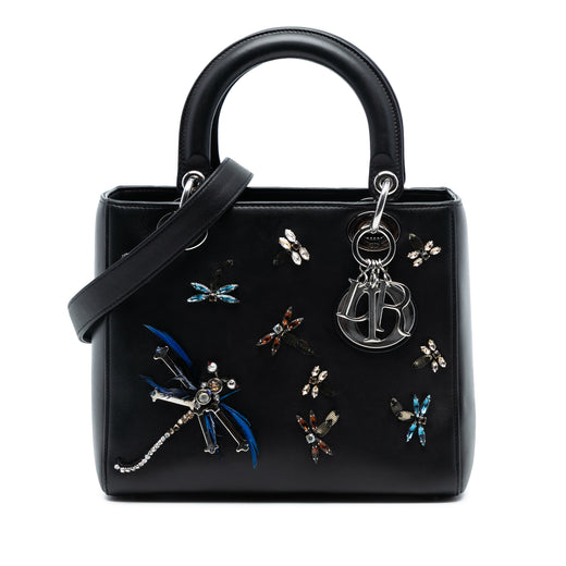 Medium Calfskin Dragonfly Embellished Lady Dior - Image 1