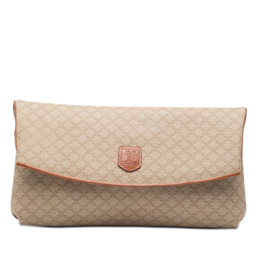 Macadam Coated Canvas Clutch - Image 1