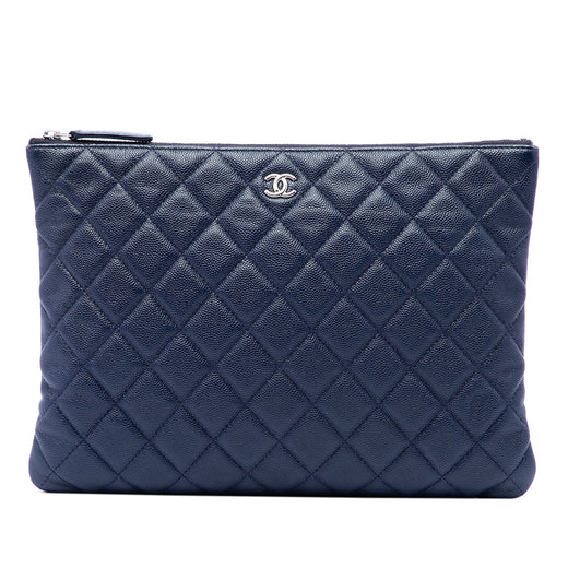 Medium Quilted Caviar O Case Clutch - Image 1