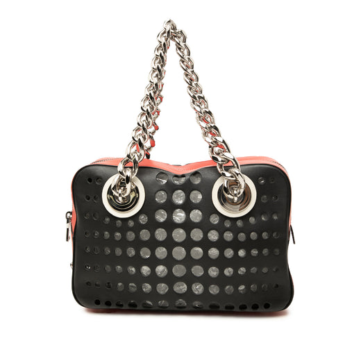Perforated Leather City Fori Chain Handbag - Image 1
